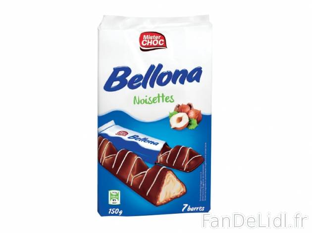 7 gaufrettes Bellona , prezzo 1.09 € per 150 g, 1 kg = 7,27 € EUR. 
- Cœur ...