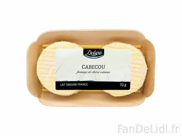 Cabecou , le prix 1.15 € 
- Fromage de chèvre crémeux
- 22 % de Mat. Gr. sur ...