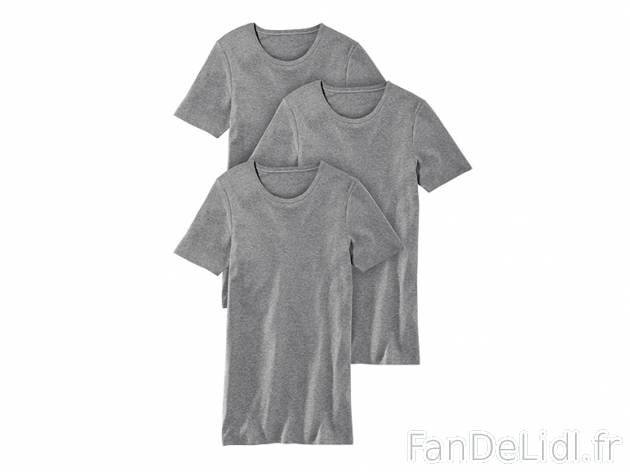 3 t-shirts en maille fine côtelée , prezzo 9.99 € per Le lot au choix 
- ...