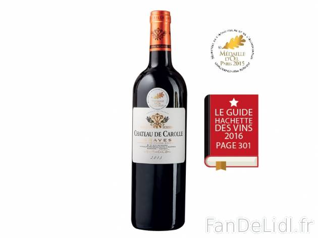 Graves Rouge Château de Carolle 2013 AOC , prezzo 7.49 &#8364; 
- Temp&eacute;rature ...