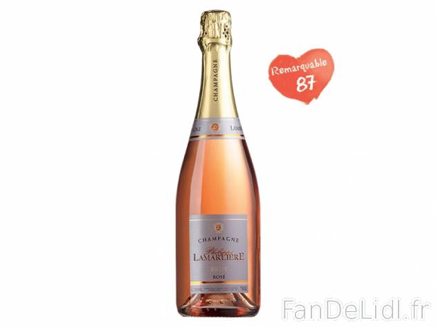 Champagne Brut Rosé Philippe Lamarlière AOC , prezzo 16.99 &#8364; 
- Temp&eacute;rature ...