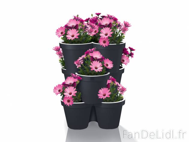 Set de pots de fleurs empilables , le prix 11.99 € 
- Set de 3
- Env. 14 L chacun
- ...
