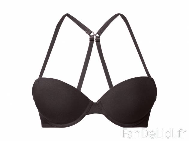 Soutien-gorge invisible en coton bio , le prix 5.99 € 
- 90B, 95B, 100B, 100C ...