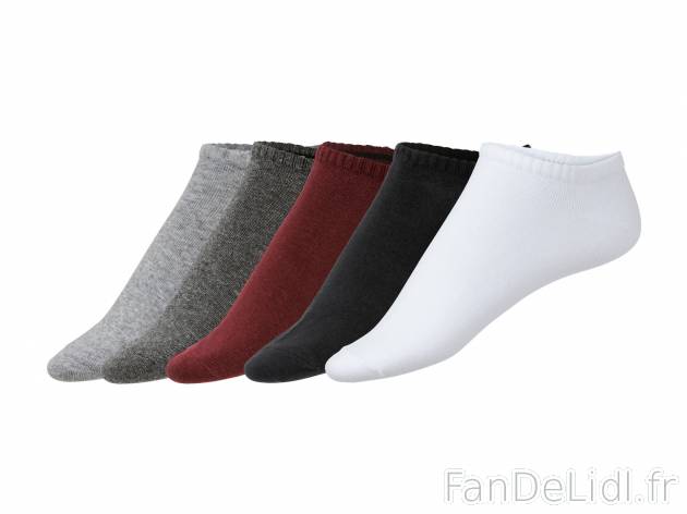 Socquettes en coton bio homme , le prix 2.99 € 
- Lot de 5 paires
- Du 39-42 ...