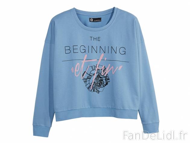 Pull femme , prezzo 9.99 € per L&apos;unité au choix 
- Ex. : 77 % coton ...