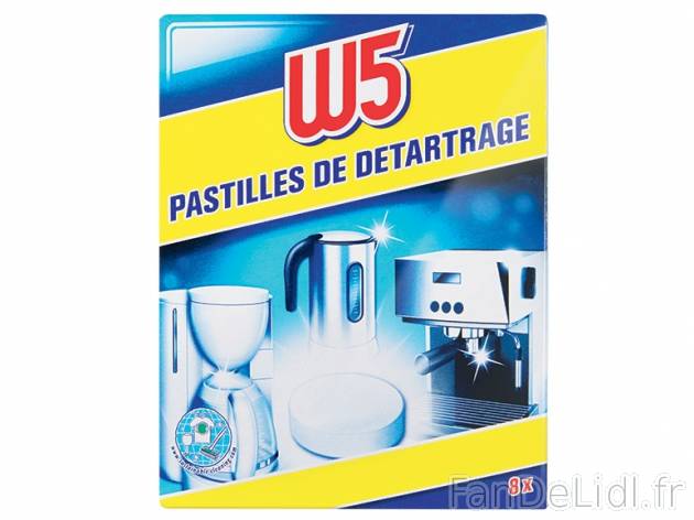 8 pastilles de detartrage , prezzo 1.49 € per 120 g, 1 kg = 12,42 € EUR. 
- ...