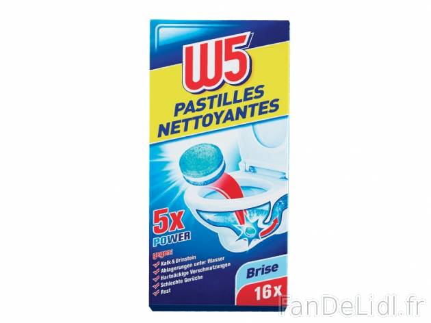 16 pastilles nettoyantes pour WC , prezzo 1.99 € per 400 g au choix, 1 kg = 4,98 ...