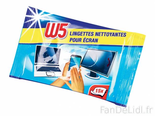 15 lingettes pour écrans , prezzo 2.23 € per Soit le lot de 2 x 15 lingettes ...