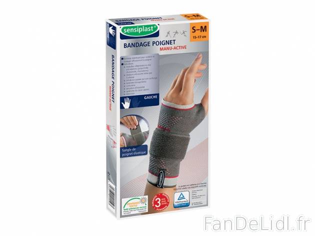 Bandage poignet Manu-Active , prezzo 6.99 € per L&apos;unité 
- Réduit ...