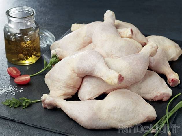 Cuisses de poulet , prezzo 1.99 € per Le kilo 
- Vendues en barquette de 2,5 ...