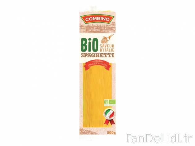 Spaghetti bio , prezzo 0.69 € per 500 g, 1 kg = 1,38 € EUR. 
- Toute l&apos;année ...