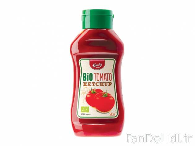 Ketchup bio , prezzo 1.75 € per 500 ml, 1 L = 3,50 € EUR. 
- Toute l&apos;année ...