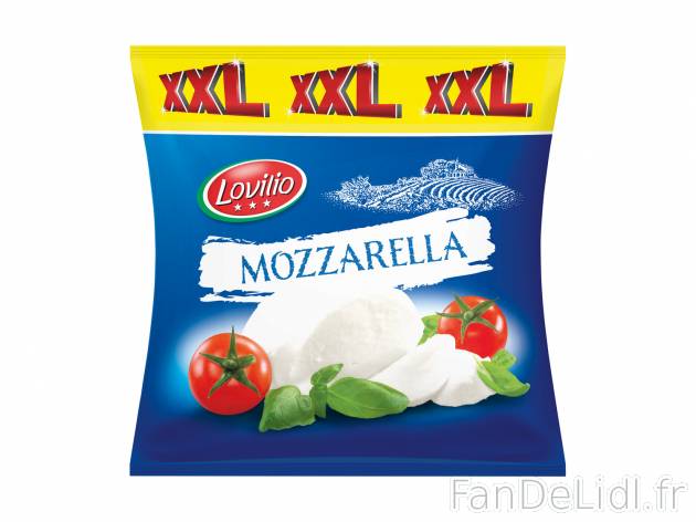 Mozzarella XXL , le prix 0.99 € 
- 19 % de Mat. Gr. sur produit fini.
Caractéristiques

- ...