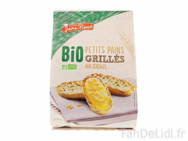 Petits pains grillés aux céréales Bio , le prix 1.09 € 

Caractéristiques

- ...