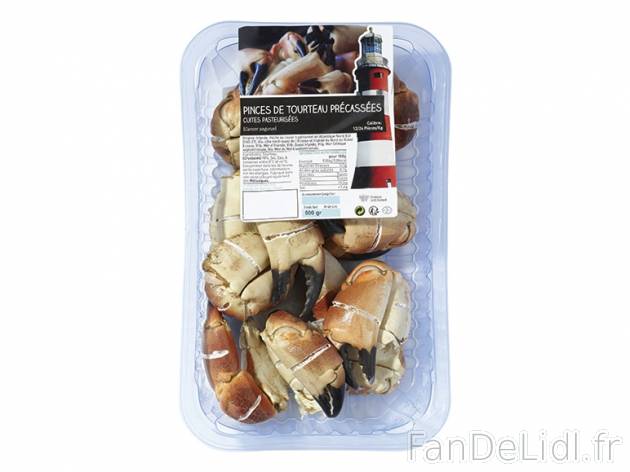 Pinces de tourteau précassées IGP , prezzo 6.49 € per 500 g, 1 kg = 12,98 € ...