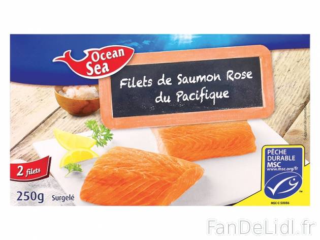 2 filets de saumon rose du Pacifique , prezzo 2.99 &#8364; per 250 g, 1 kg = ...