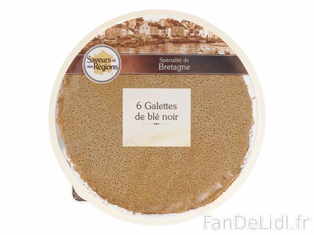 6 galettes de blé noir , prezzo 1.99 € per 360 g, 1 kg = 5,53 € EUR.