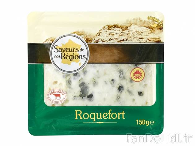 Roquefort AOP , prezzo 1.75 € per 150 g, 1 kg = 11,67 € EUR. 
- Le Roquefort ...