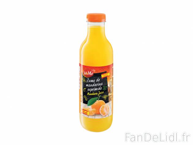Jus de mandarines préssées , le prix 1.29 € 

Caractéristiques

- Transformé ...