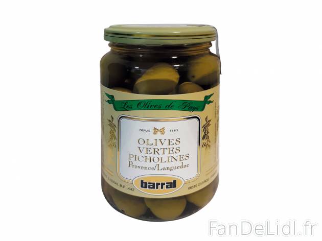 Olives vertes Picholines , le prix 2.39 €