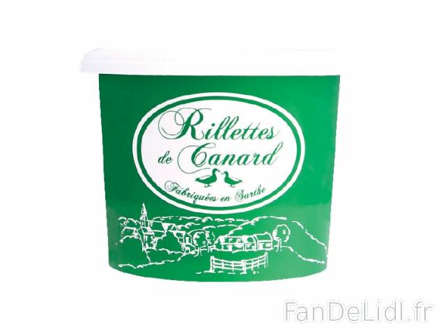 Rillettes , prezzo 1.89 € per 220 g au choix, 1 kg = 8,59 € EUR. 
- Au choix ...