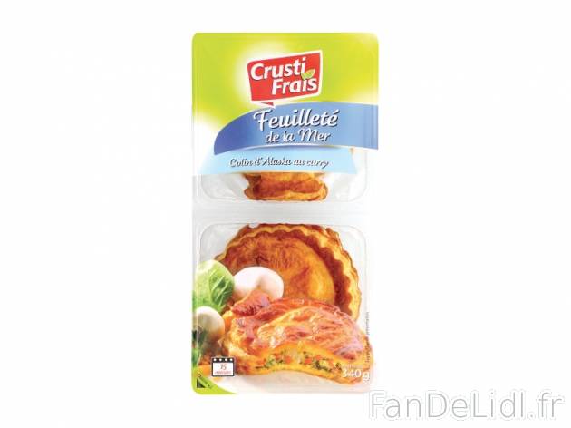 2 feuilletés de poisson , prezzo 2.19 € per 340 g au choix, 1 kg = 6,44 € ...