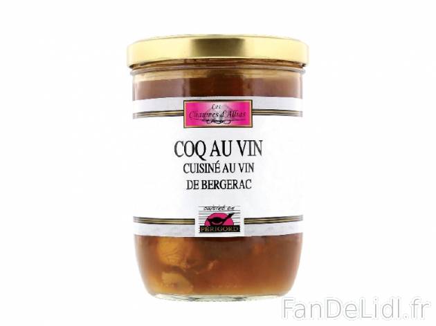 Coq au vin de Bergerac , prezzo 3.99 € per 760 g, 1 kg = 5,25 € EUR.