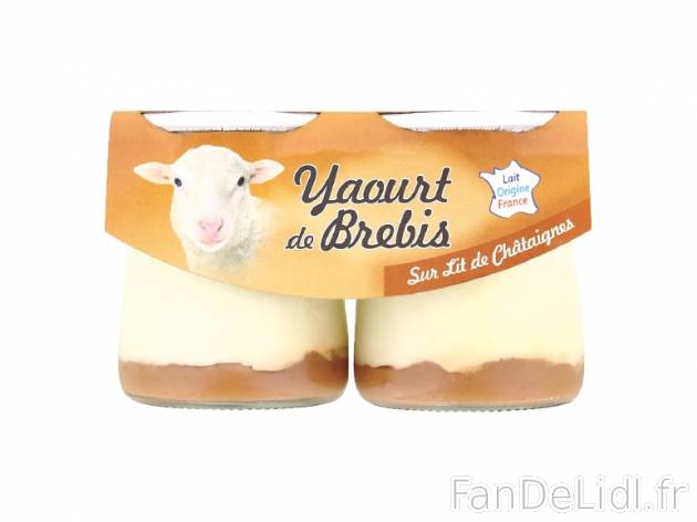 2 yaourts pur brebis , prezzo 1.19 € per 250 g au choix, 1 kg = 4,76 € EUR. ...