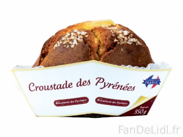 Croustade des Pyrénées , prezzo 3.29 € per 350 g au choix, 1 kg = 9,40 € ...