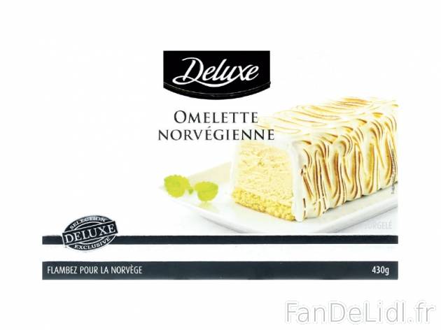 Omelette norvégienne , prezzo 3.29 € per 430 g, 1 kg = 7,65 € EUR.