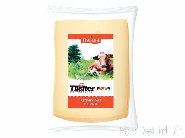 Tilsit suisse , prezzo 3.99 € per 250 g, 1 kg = 15,96 € EUR. 
- 29 % de Mat. ...