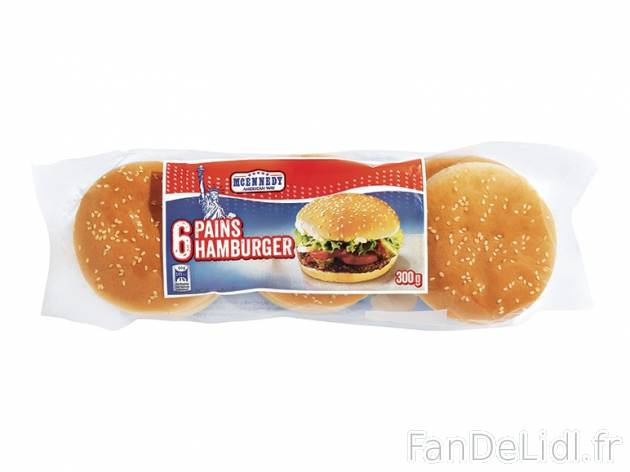 Pains hamburger , prezzo 0.69 € per 300 g au choix, 1 kg = 2,30 € EUR. 
- Au ...