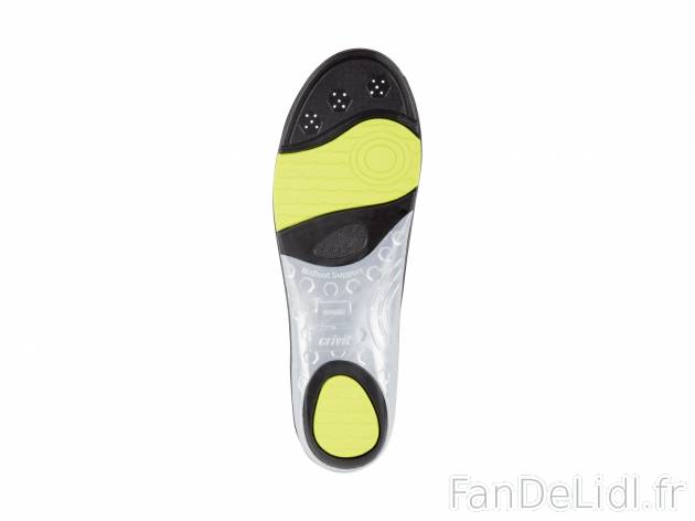 Semelles de running Crivit, le prix 3.99 € 
- Du 36/37 au 44/45 selon modèle
- ...