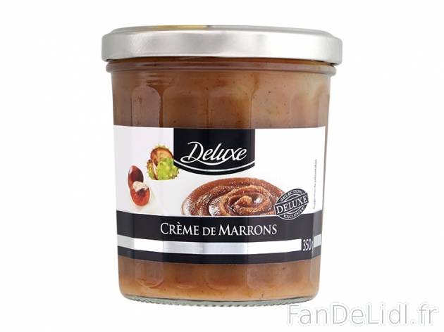 Crème de marrons , prezzo 1.69 € per 350 g, 1 kg = 4,83 € EUR.