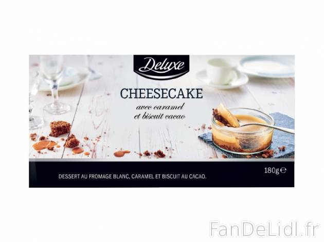 Cheesecake caramel et biscuit au cacao , prezzo 1.99 € per 180 g, 1 kg = 11,06 € EUR.
