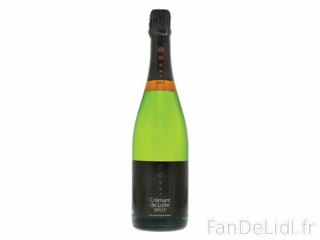 Crémant de Loire AOP1 , prezzo 4.99 € per La bouteille de 1 L 
- Température ...