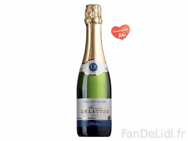 Champagne Brut Henri Delattre AOC , prezzo 6.99 &#8364; per 37,5 cl, 1 L = 18,64 ...