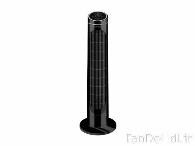 Ventilateur colonne Silvercrest, le prix 22.99 € 
- 3 vitesses de ventilation ...