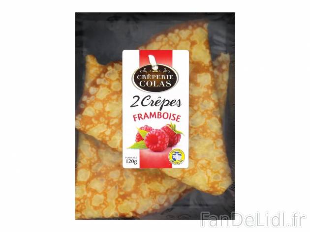 2 crêpes à la confiture de framboise1 , prezzo 1.09 € per 120 g 
- Inédit ...