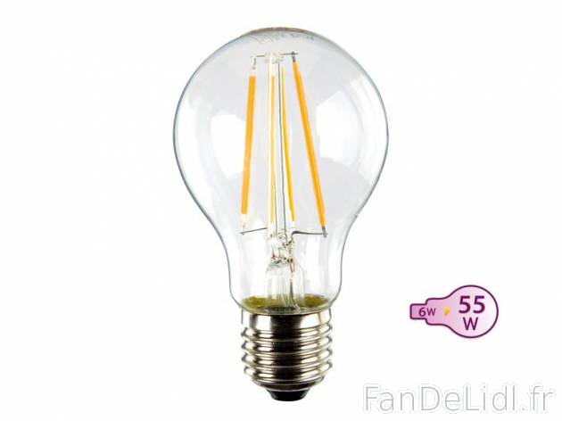 Ampoule LED à filament , prezzo 5.99 € per L&apos;unité 
- Jusqu’à 90 ...