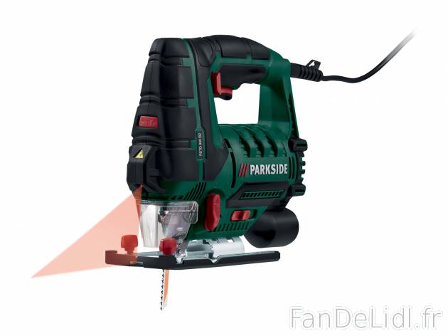 Scie sauteuse pendulaire Parkside, le prix 24.99 € 
- 800 W
- Guidage laser ...