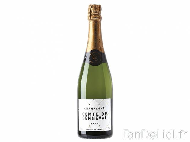 Champagne Comte de Senneval brut AOC , prezzo 10.49 € 
- Température optimale ...