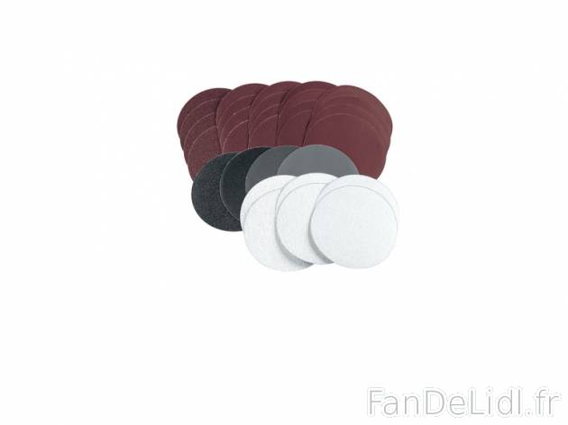 Set de 30 feuilles abrasives pour ponceuse excentrique à air comprimé , prezzo ...