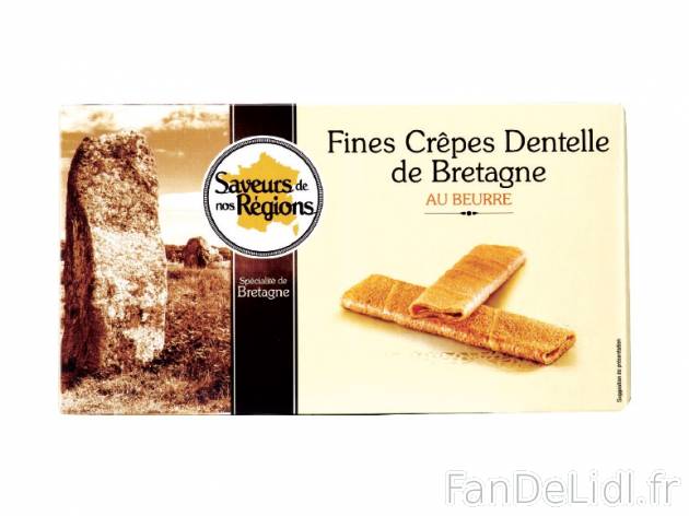 Fines crêpes dentelle de Bretagne , prezzo 1.28 € per 85 g, 1 kg = 15,06 € EUR.