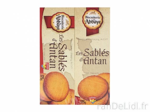 Sablés d’antan au beurre d’Isigny AOP , prezzo 2.49 € per 2 x 175 g, 1 kg ...