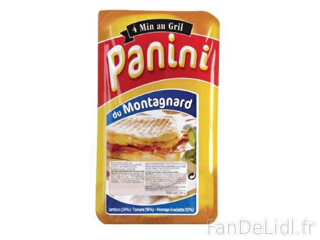 Panini du montagnard , prezzo 1.99 € per 250 g, 1 kg = 7,96 € EUR.