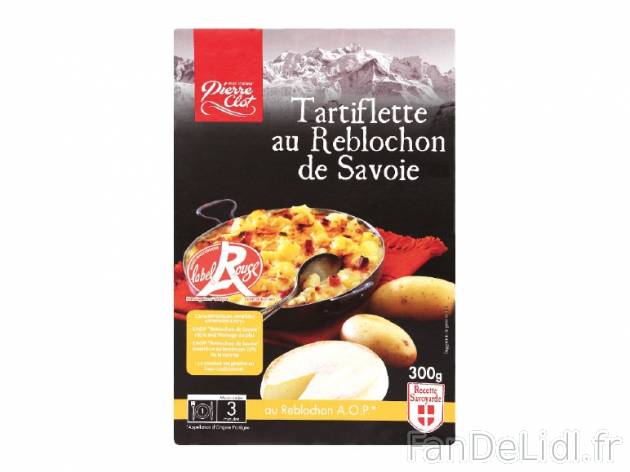 Tartiflette au reblochon de Savoie AOP Label Rouge , prezzo 2.99 € per 300 g, ...