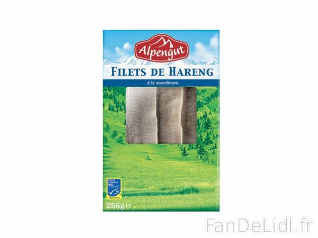 Filets de hareng , prezzo 1.89 € per 256 g, 1 kg = 7,38 € EUR.