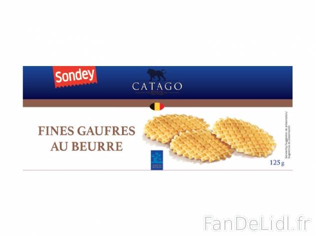 Fines gaufres au beurre , prezzo 1.49 € per 125 g, 1 kg = 11,92 € EUR.