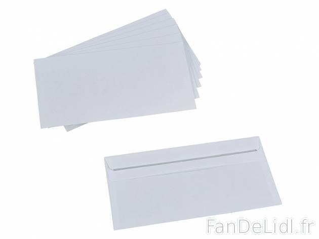 100 enveloppes sans fenêtre , prezzo 1.49 € per Le lot 
- Autoadhésives 
- ...